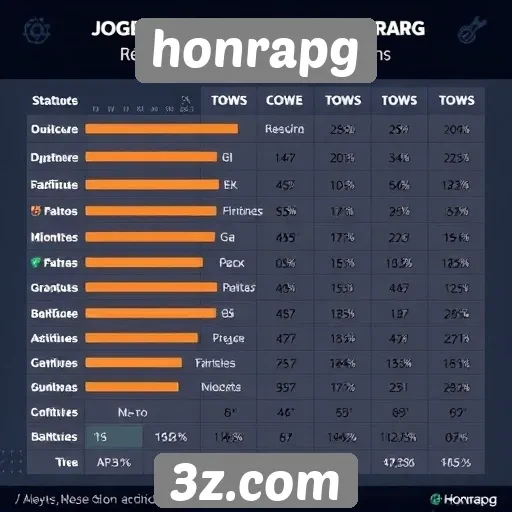 Estatísticas de jogadores ativos no honrapg